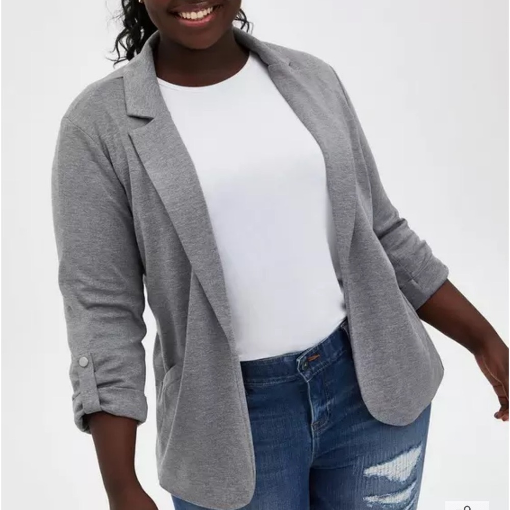 Torrid Heather Gray Blazer XL